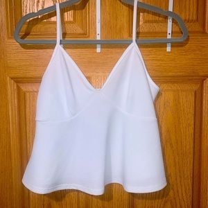 white flowy tang top size medium
